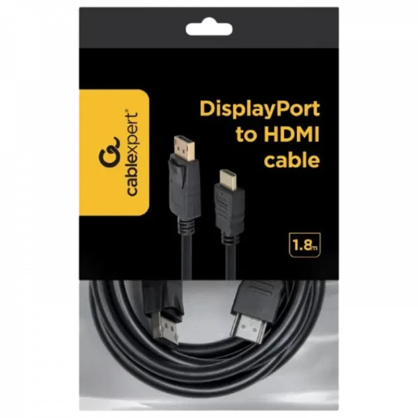 Cablu Video Cablexpert CC-DP-HDMI-6, DisplayPort (M) - HDMI (M), 1,8m, Negru