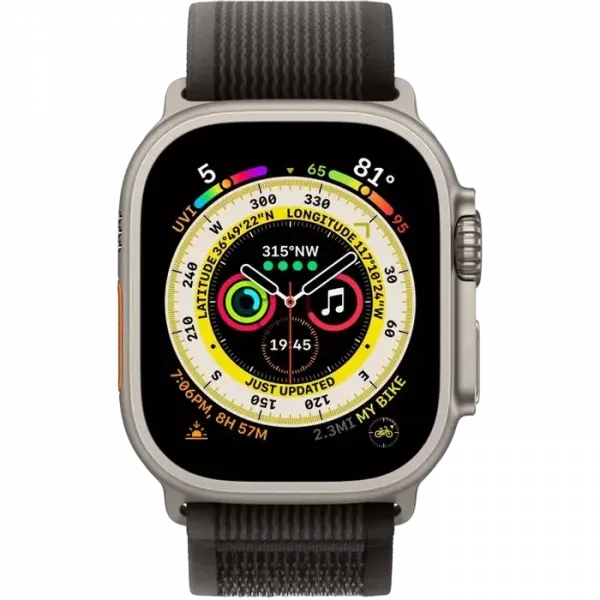 Ceas inteligent Apple Watch Ultra, 49mm, Negru/Gri