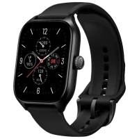 Ceas inteligent Xiaomi Amazfit GTS, 41mm, Carcasă din Aluminiu negru cu bandă neagră