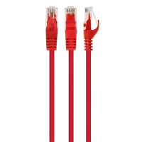 Patch cord Cablexpert PP6U-1M/R, Cat6 UTP, 1m, Roșu