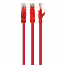 Patch cord Cablexpert PP6U-1M/R, Cat6 UTP, 1m, Roșu