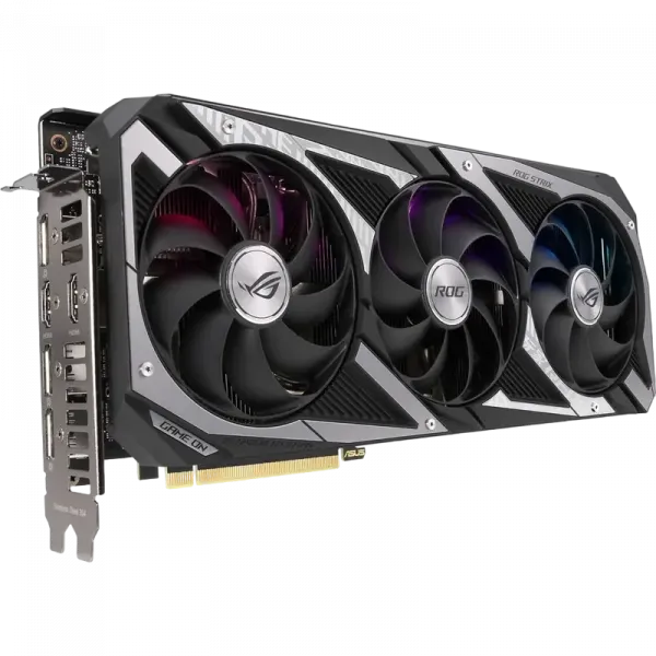 Видеокарта ASUS ROG-STRIX-RTX3060-O12G-V2-GAMING, 12ГБ GDDR6 192бит