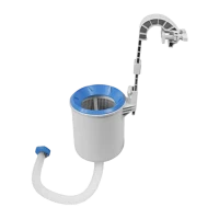 Skimmer pentru colectarea gunoiului Intex Deluxe Surface Skimmer, Alb/Albastru, 28000