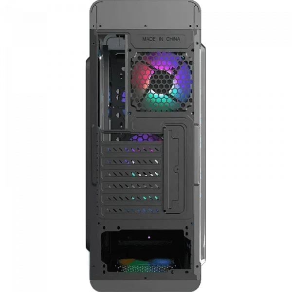 Carcasă PC Gamemax MoonLight FRGB, Midi-Tower, Fără PSU, Negru