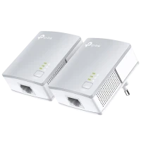 Адаптер Powerline TP-LINK TL-PA4010 KIT, AV600, 600 Mбит/c, Белый