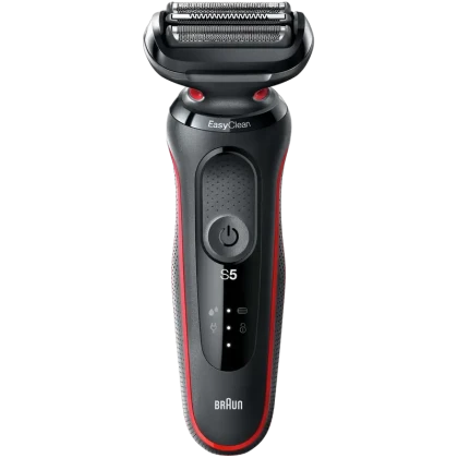 Aparat de ras electric Braun Series 5, Negru/Rosu