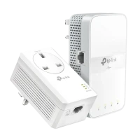 Wi-Fi + Powerline adapter TP-LINK TL-WPA7617 KIT, AV1000, 1000 Mbps, Alb