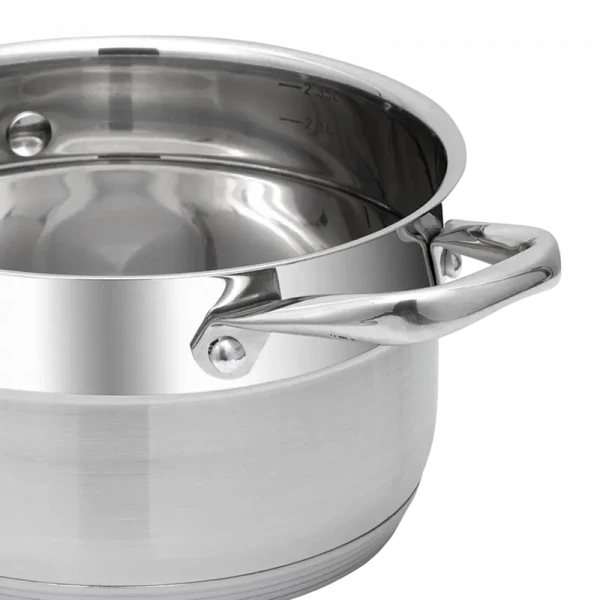Кастрюля RESTO 92103, 2.7л, 18см, Нержавеющая сталь