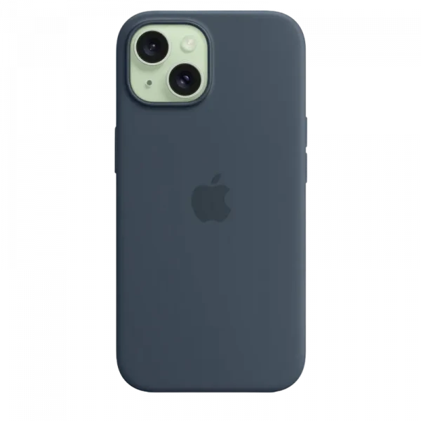 Чехол Apple iPhone 15 Silicone Case with MagSafe, Темно синий
