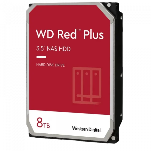 Жесткий диск Western Digital WD Red Plus, 3.5, 8 TБ &lt,WD80EFZZ&gt,
