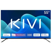 55 LED SMART Телевизор KIVI 55U730QB, 3840x2160 4K UHD, Android TV, Чёрный