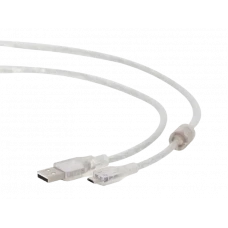 Кабель для зарядки и синхронизации Cablexpert CCP-mUSB2-AMBM-6-TR, USB Type-A/micro-USB, 1,8м, Прозрачный