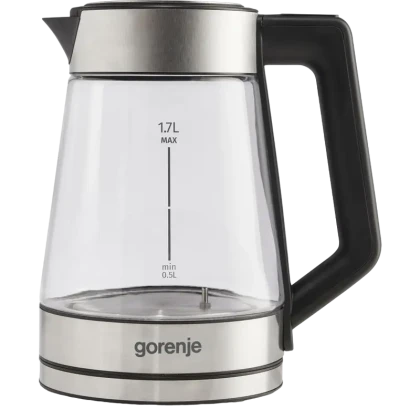 Электрочайник Gorenje K17TRG, Нержавеющая Сталь | Черный