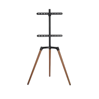 Подставка под телевизор на ножке Reflecta TV Stand Elegant 65W black/walnut, #23219, Чёрный