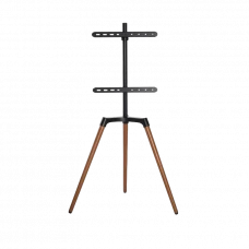Подставка под телевизор на ножке Reflecta TV Stand Elegant 65W black/walnut, #23219, Чёрный
