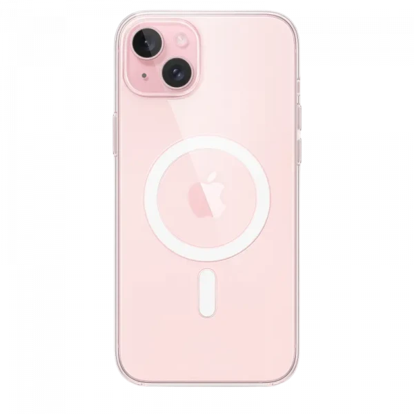 Чехол Apple iPhone 15 Plus Clear Case with MagSafe, Прозрачный