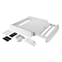 Kit montare verticala pentru uscatoare Whirlpool Wpro 484000008545, Alb