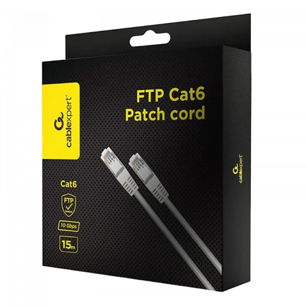 Патч-корд Cablexpert PPB6-15M, Cat6 FTP , 15м, Белый