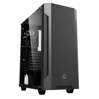 Carcasă PC Gamemax Fortress TG, Midi-Tower, Fără PSU, Negru