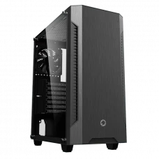 Carcasă PC Gamemax Fortress TG, Midi-Tower, Fără PSU, Negru