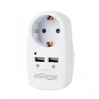 Încărcător Energenie EG-ACU2-02, Alb