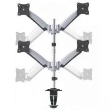 Table/desk stand for 4 monitors Reflecta FLEXO DeskPro 27-1010Q 12-27, 75x75,100x100, Max.9kg