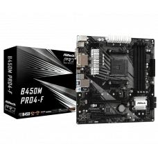 Placă de bază ASRock B450M PRO4-F, AM4, AMD B450, Micro-ATX