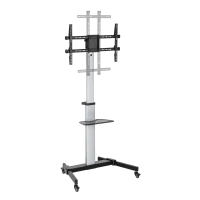 Подставка под телевизор на ножке Reflecta Elegant 86P-Shelf, Серебристый