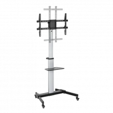 Suport pentru TV pe picior Reflecta Elegant 86P-Shelf, Argintiu
