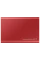 SSD portabil extern Samsung Portable SSD T7, 1 TB, Roșu (MU-PC1T0R/WW)