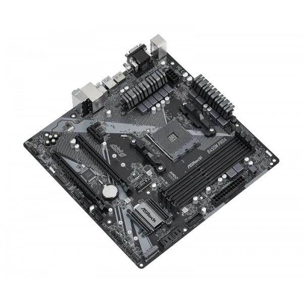 Placă de bază ASRock B450M PRO4 R2.0, AM4, AMD B450, Micro-ATX