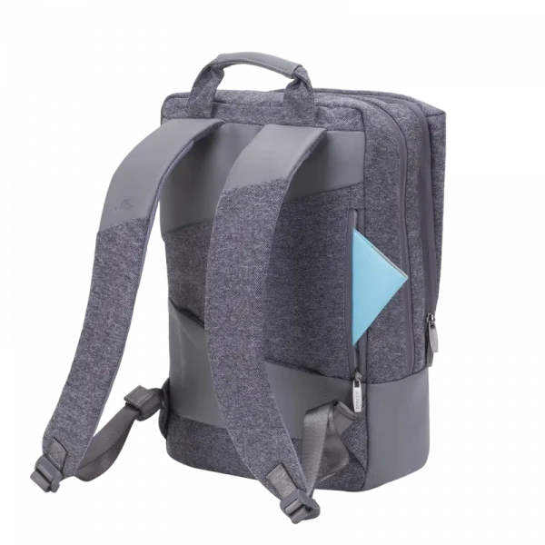 Rucsac pentru Laptop RivaCase Egmont, 15.6, Poliester, Gri