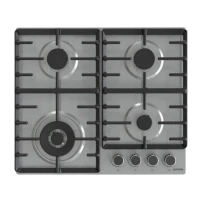 Газовая варочная панель Gorenje GW 642 ABX, Нержавеющая сталь