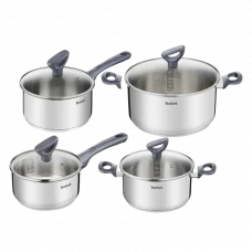 Набор кастрюль Tefal G712S855, Нержавеющая сталь