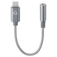 Аудио адаптер Cellularline Aux Adapter Audio, 3.5mm 3-pin (F)/Lightning, 0,1м, Серый