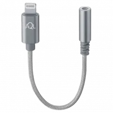 Audio Adaptor Cellularline Aux Adapter Audio, 3.5mm 3-pin (F)/Lightning, 0,1m, Gri