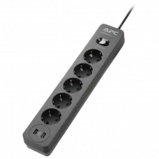 Prelungitor electric APC Essential SurgeArrest PME5U2B-RS, 5 Prize, 1,52m, Negru