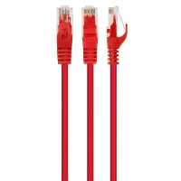 Патч-корд Cablexpert PP6U-0.5M/R, Cat6 UTP, 0,5м, Красный