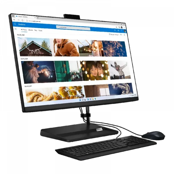 Computer All-in-One Lenovo IdeaCentre 3 27ALC6, 27, AMD Ryzen 5 7430U, 8GB/512GB, Fără SO, Negru