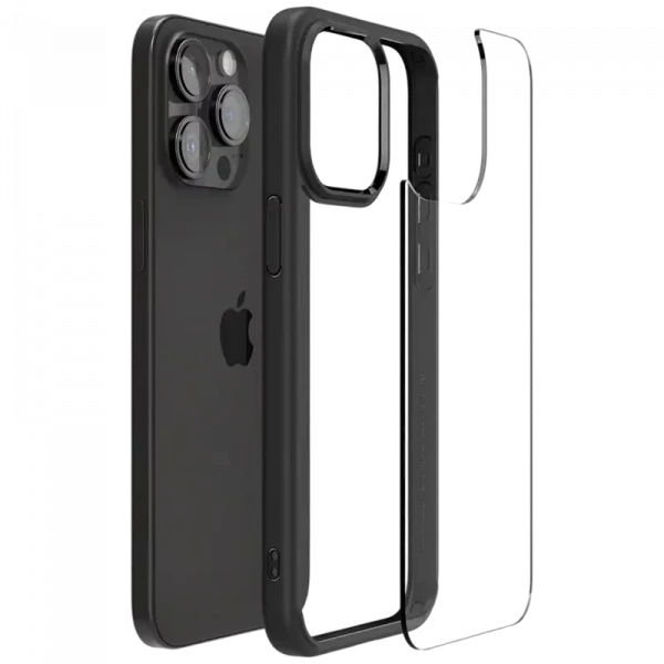 Чехол Spigen iPhone 15 Pro Ultra Hybrid, Матовый черный