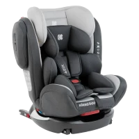 Scaun auto 3-în-1 Kikka Boo 4 Fix DOUBLE ISOFIX, Grupa 0+ (0-13 kg), Gri deschis