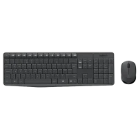 Клавиатура и мышь Logitech MK235, Беспроводное, Grey