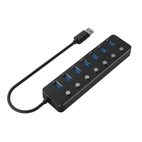 Adaptor Hub Gembird UHB-U3P7P-01, Negru