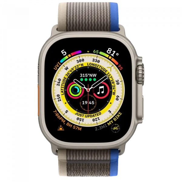 Умные часы Apple Watch Ultra, 49мм, Серый | Синий