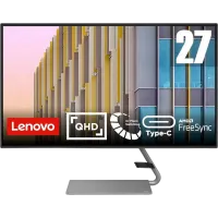 Монитор Lenovo Q27h-10 / 27 дюймов / IPS 2560x1440 WQHD / Чёрный
