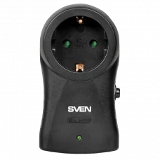 Prelungitor electric SVEN SF-S1, 1 Prize, Negru