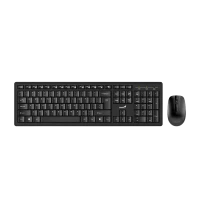 Set Tastatură + Mouse Genius Smart 8200, Fără fir, Negru