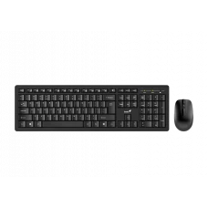 Set Tastatură + Mouse Genius Smart 8200, Fără fir, Negru