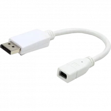 Adaptor Video Cablexpert A-mDPF-DPM-001-W, MiniDP (F) - DisplayPort (M), 0,1m, Alb