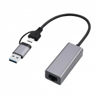 Сетевой адаптер Cablexpert A-USB3AC-LAN-01, Серый